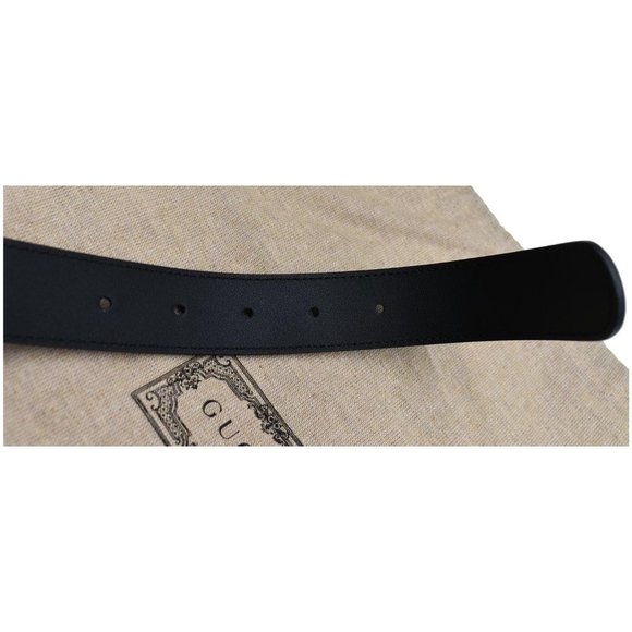 GUCCI  Double G Buckle Leather Belt Black - Picture 4 of 5